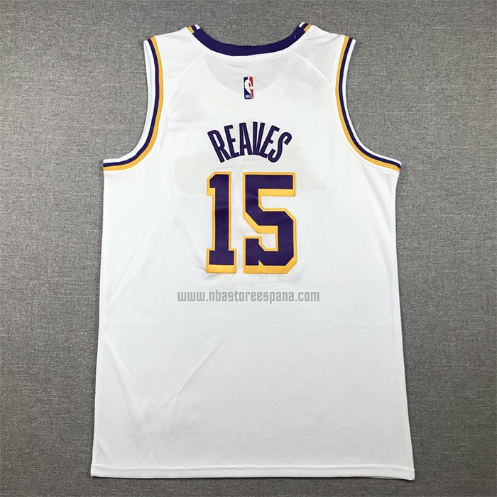 Camiseta Los Angeles Lakers Austin Reaves NO 15 Association 2022-23 Blanco